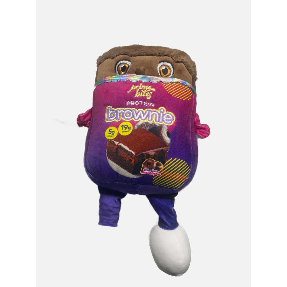 Alpha Prime Prime Bites Plush Unisex OS Purple Brownie Mascot Donut Foodie Toy